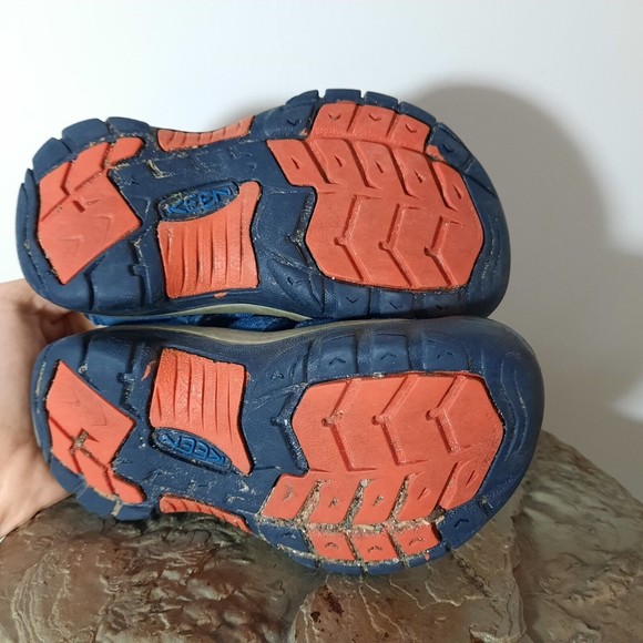 Kids Blue and Gray Outdoor Sandals - Picture 6 of 9